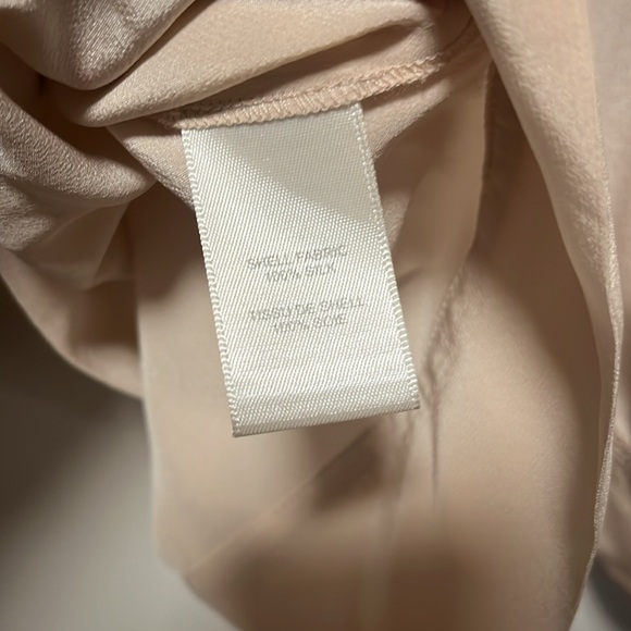 REBECCA TAYLOR Light Pink/Cream 100% Silk Embroidered Blouse, Size 2 (Fits 2/4) - Picture 10 of 11
